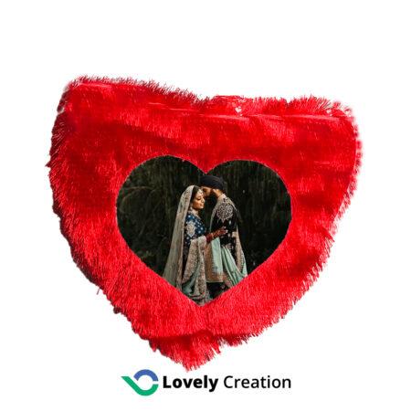 Fur Cushion Heart