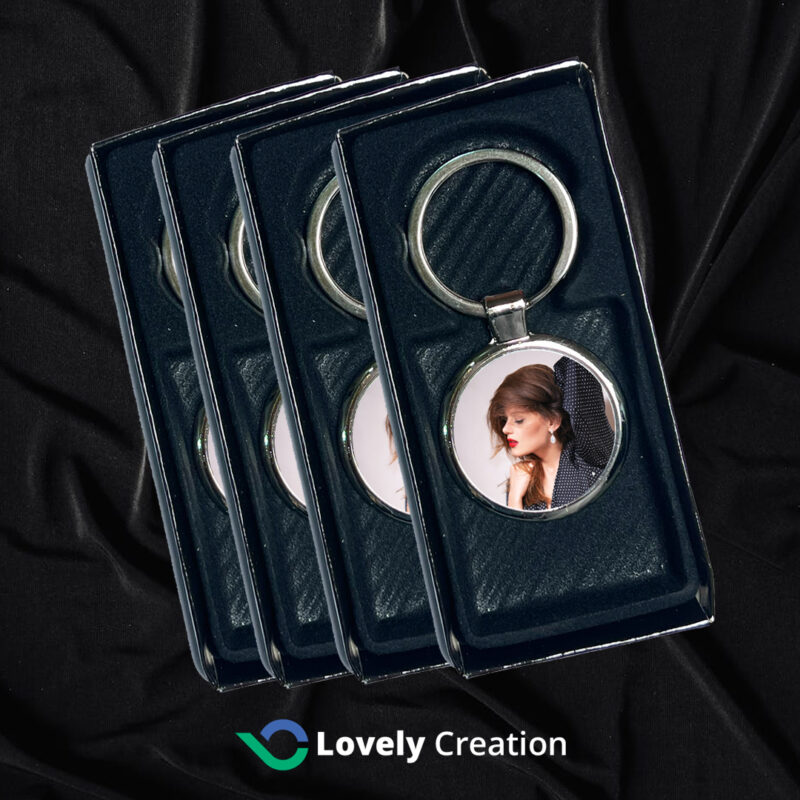 Keychain with Photo Print - Circle - Image 2